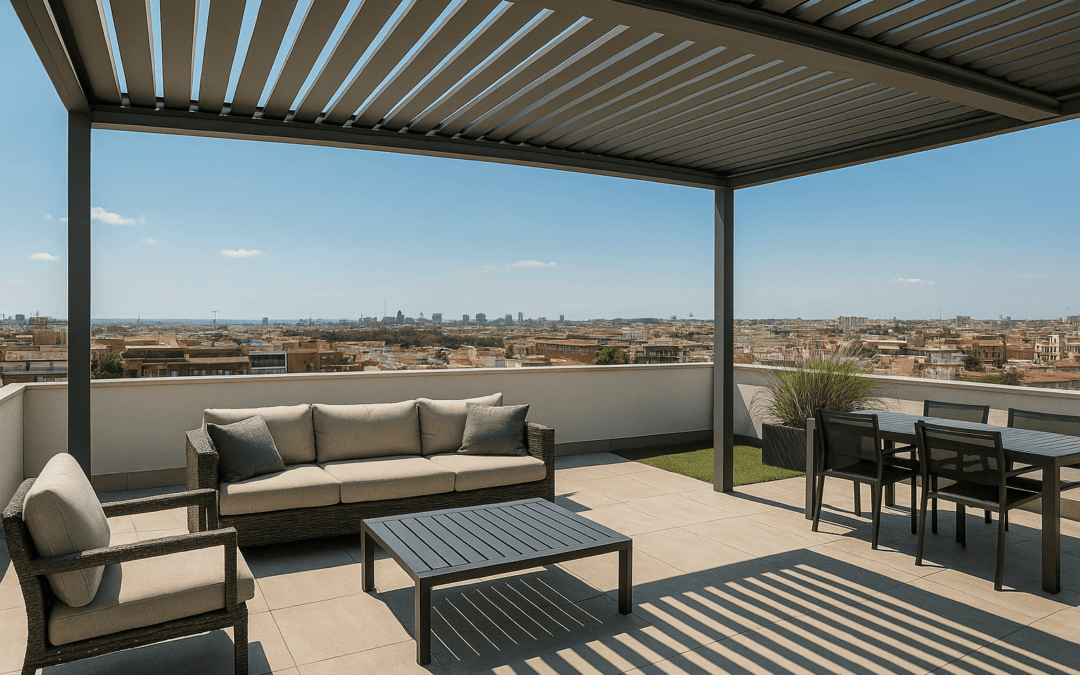 Pérgolas bioclimáticas para áticos en Madrid