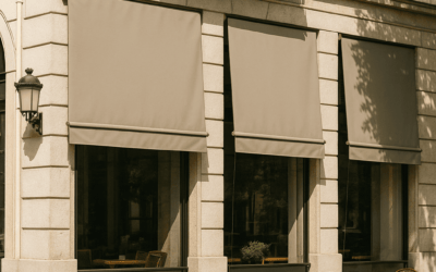 Toldos verticales para negocios en Madrid